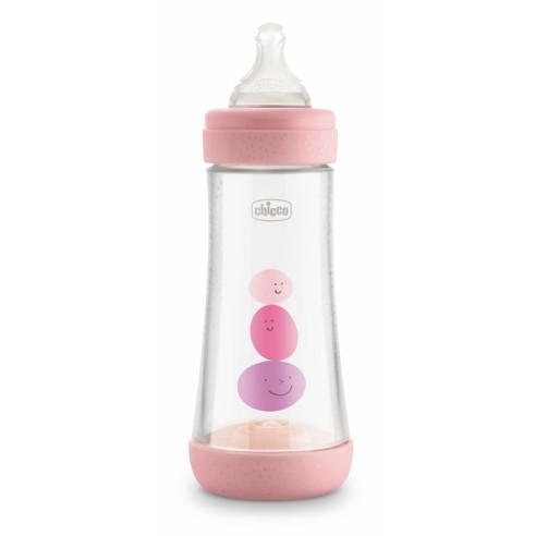 Biberon Chicco perfect 5 240ml rosa anticolica 2m+ - Baby Shop Store