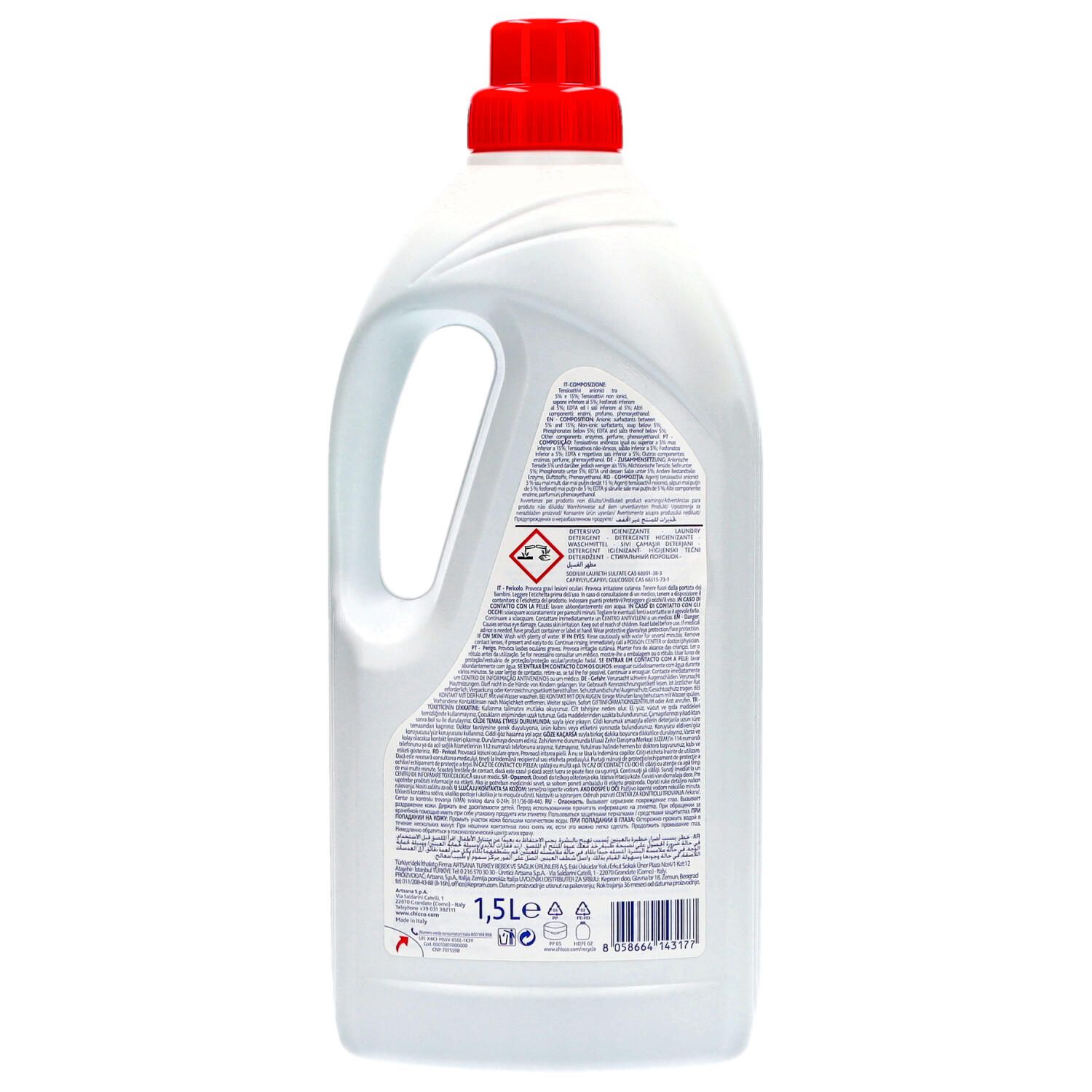 CHICCO DETERSIVO LAVATRICE IGIENIZZANTE 1.5LT