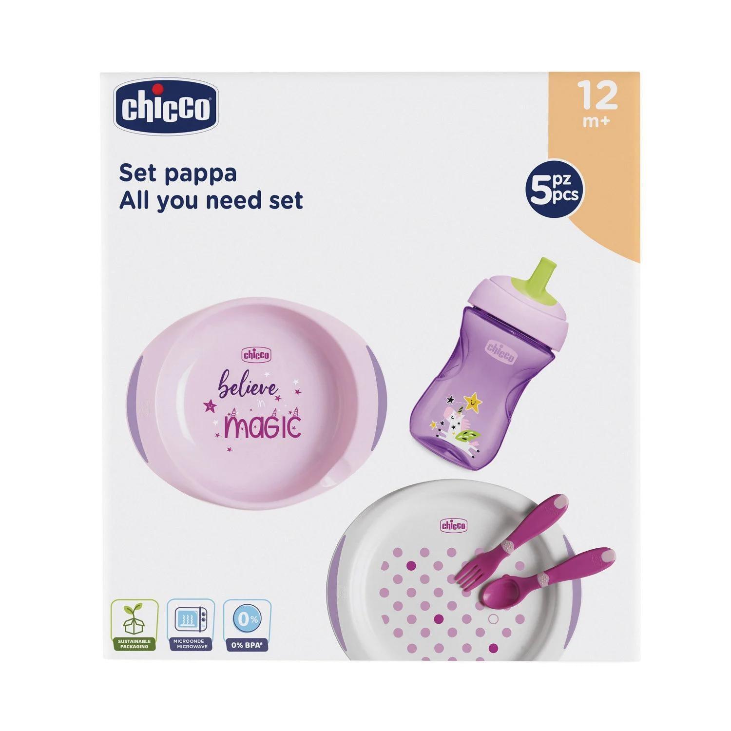 Chicco Set Pappa 12 Mesi+ Rosa - Baby Shop Store