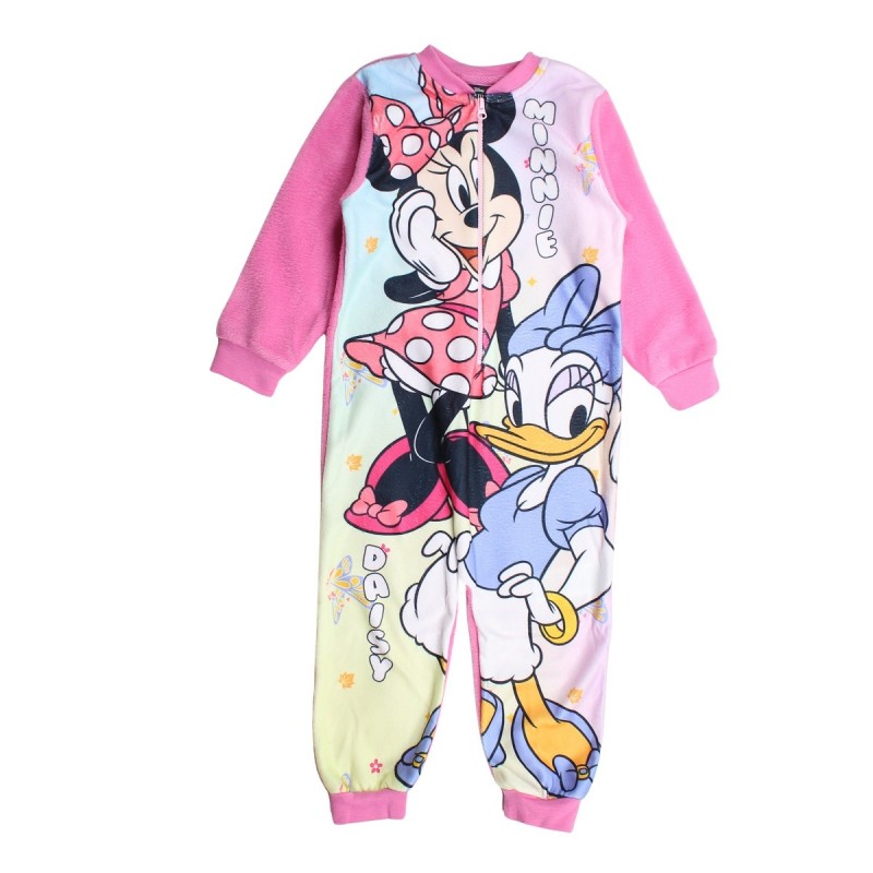 Tutone in Pile Pigiama Bambina Minnie & Daisy - Intera con Zip
