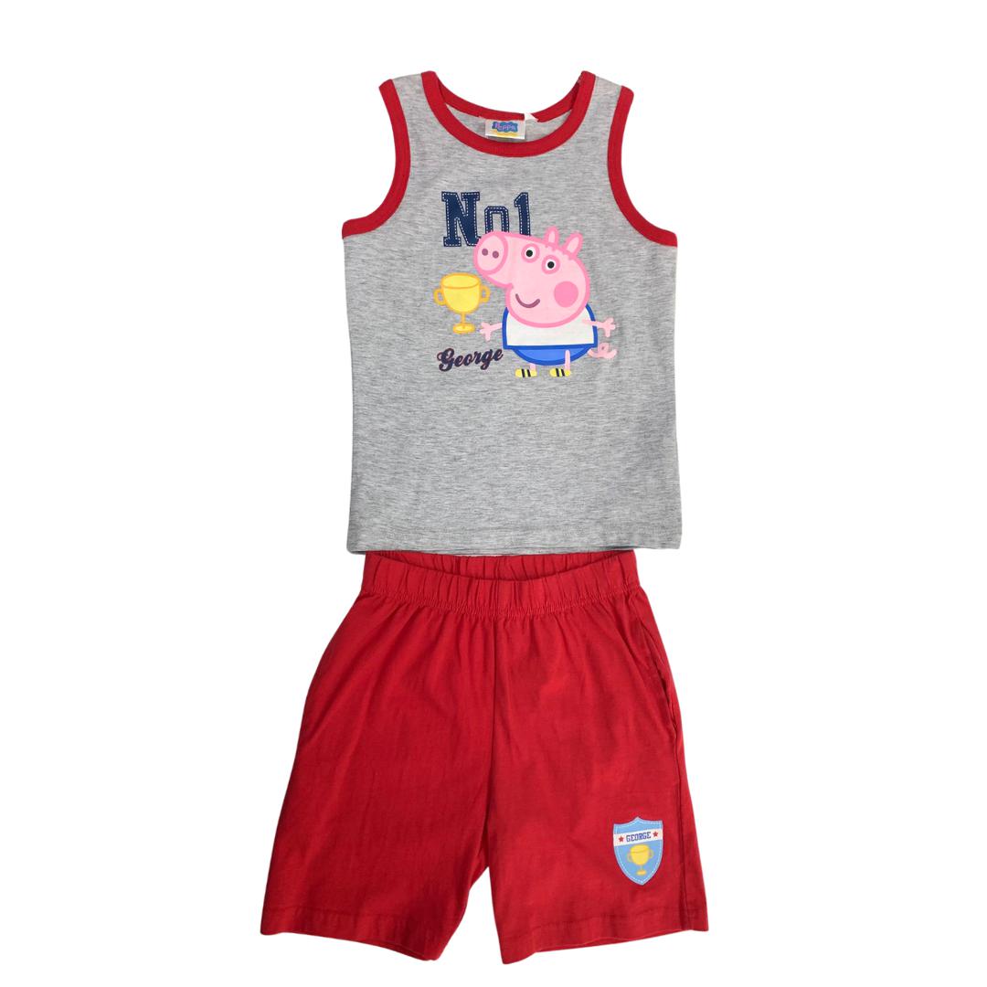 Completo estivo bambino Peppa Pig canotta