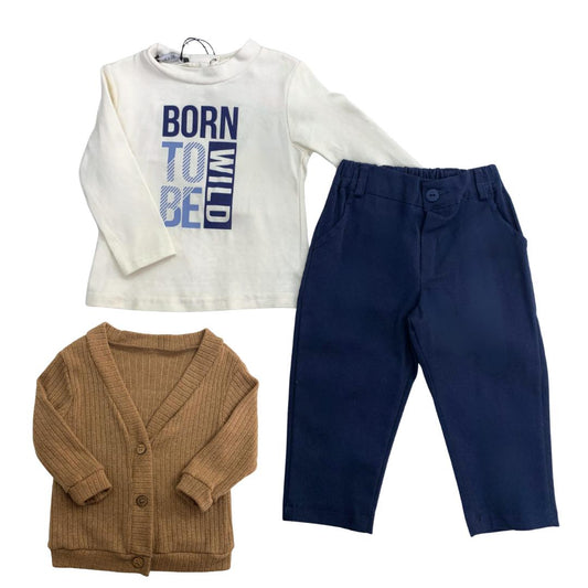 Completo Invernale Bimbo 3 pezzi- Born to be wild