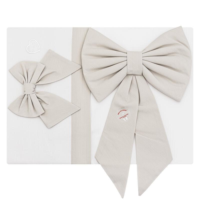 COMPOSE' BABYCULLA RICAMATO 5 PEZZI FIOCCO BEIGE