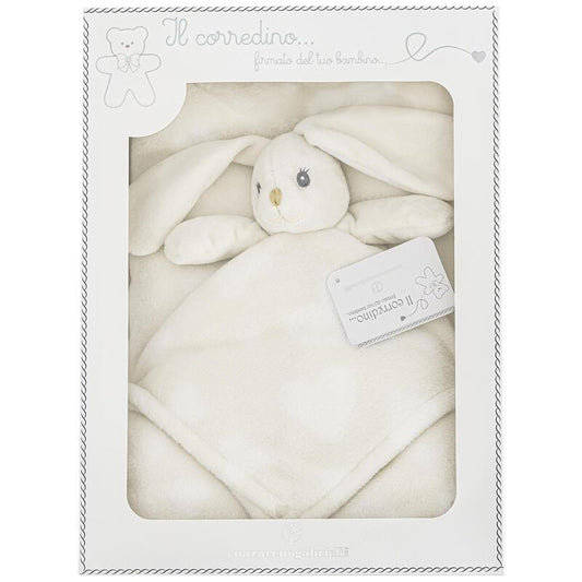 COPERTA CULLA PILE CON PUPAZZO DOUDOU BEIGE