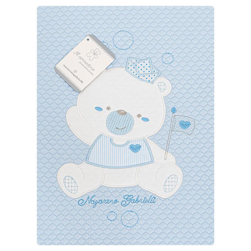 COPERTINA CULLA COTONE RICAMATA - Baby Shop Store