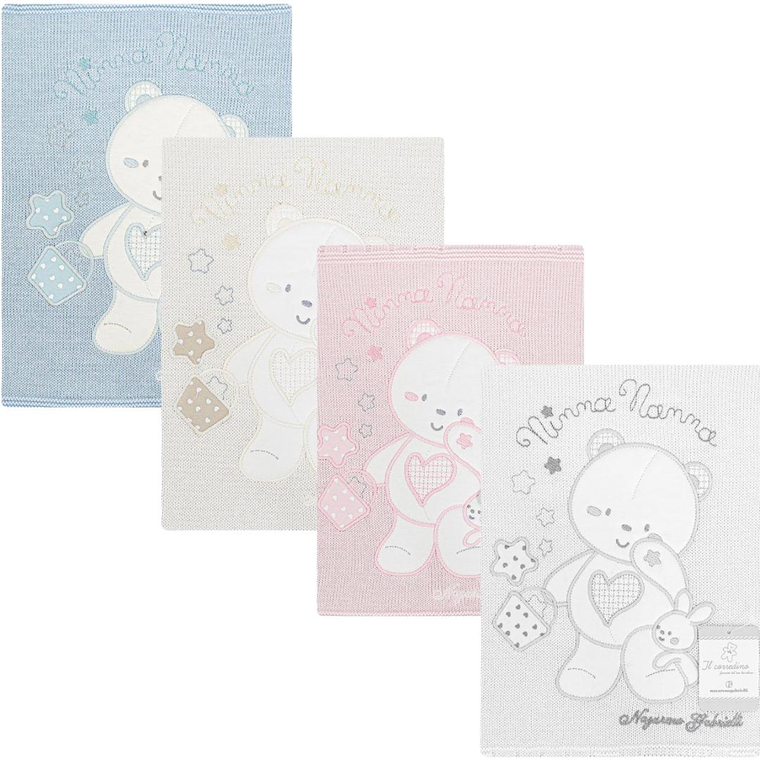 Copertina in filo Nazareno Gabrielli 70x90cm  Babyculla