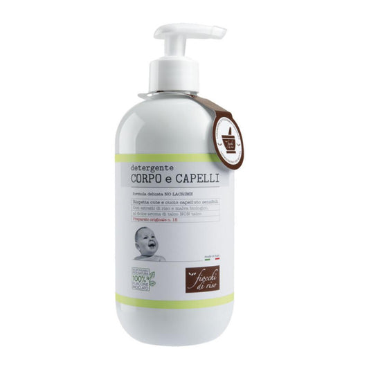 Detergente Corpo e Capelli 400ml Fiocchi di Riso - Baby Shop Store