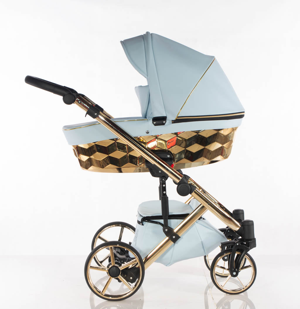 Cubic - col. Blu - Oro - 3in1 - Passeggino Trio