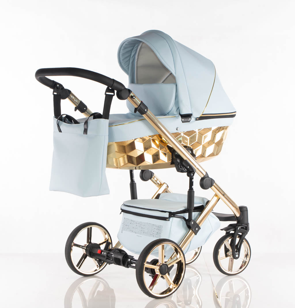 Cubic - col. Blu - Oro - 3in1 - Passeggino Trio