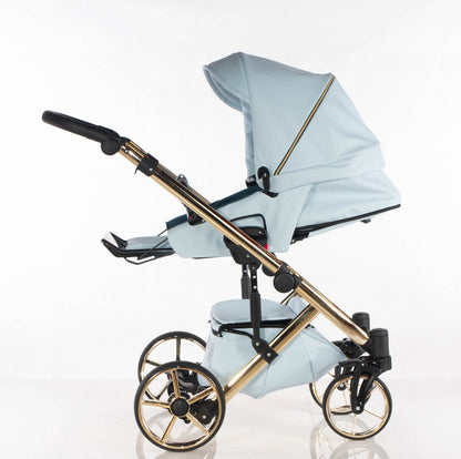 Cubic - col. Blu - Oro - 3in1 - Passeggino Trio