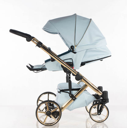 Cubic - col. Blu - Oro - 3in1 - Passeggino Trio