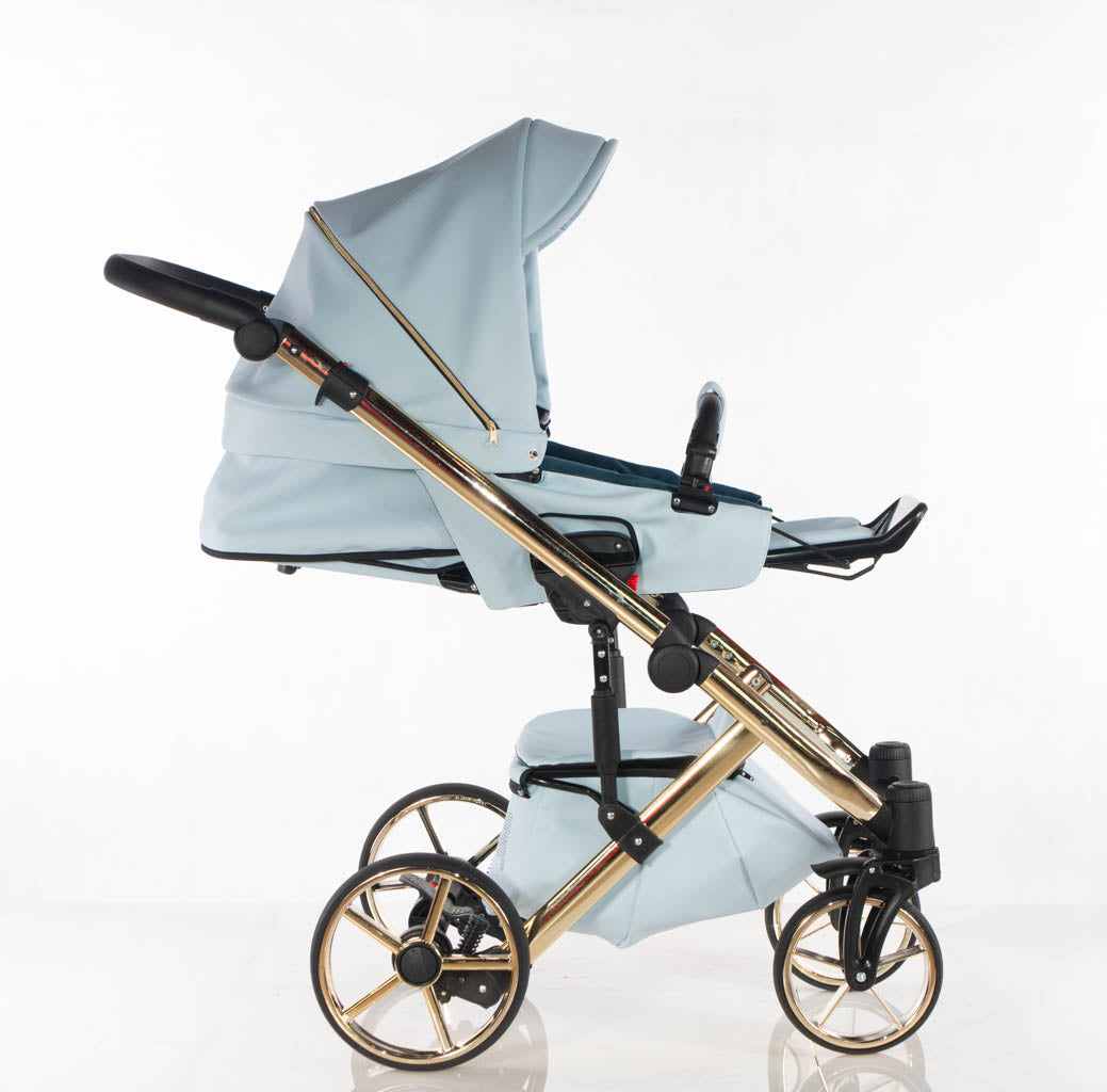 Cubic - col. Blu - Oro - 3in1 - Passeggino Trio