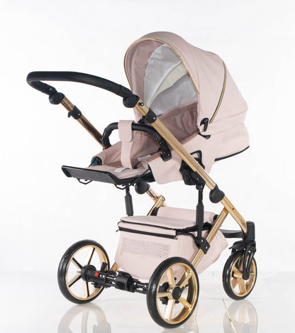 Cubic - Rosa chiaro - Oro - 3in1 - Passeggino Trio