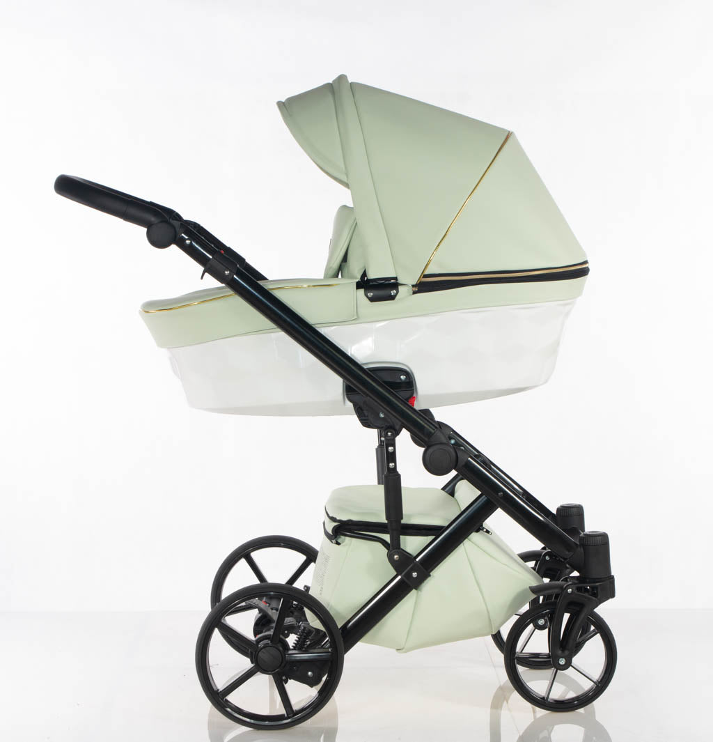 Cubic - Colore menta - Bianco - 3in1 - Passeggino Trio