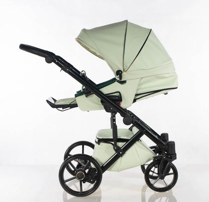 Cubic - Colore menta - Bianco - 3in1 - Passeggino Trio