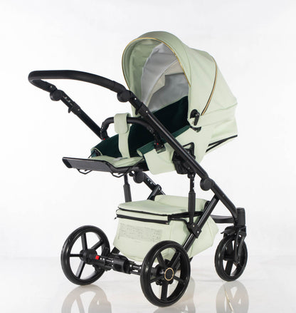 Cubic - Colore menta - Bianco - 3in1 - Passeggino Trio