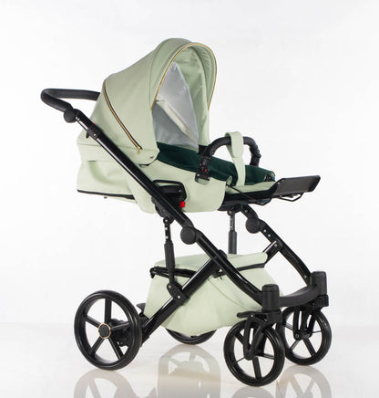 Cubic - Colore menta - Bianco - 3in1 - Passeggino Trio