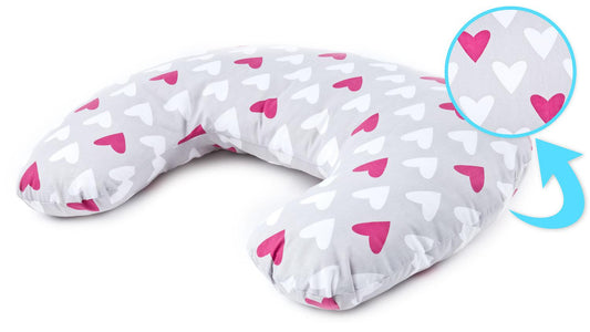 Cuscino allattamento Cuori rosa