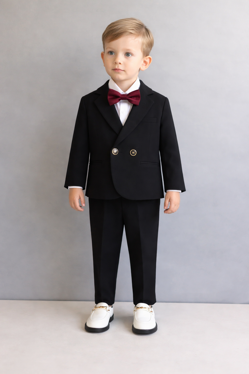 Completo Elegante per Bambino  4 Pezzi nero