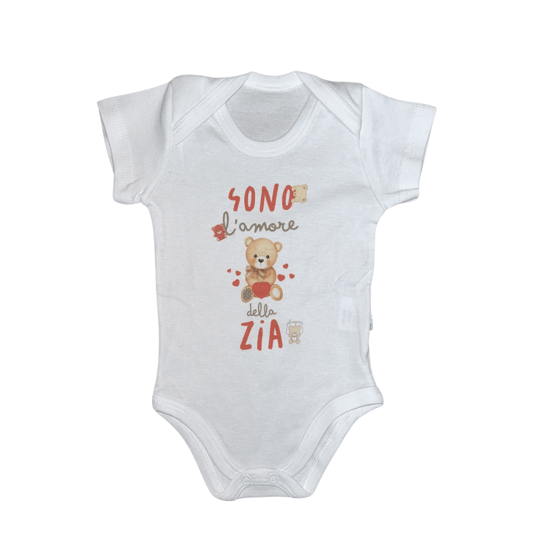 Body manica Cotone Amore di Zia - Baby Shop Store