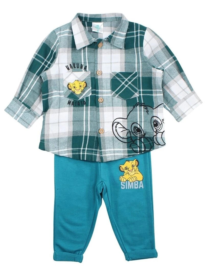 Traje invierno niño Rey León Simba cálido algodón 