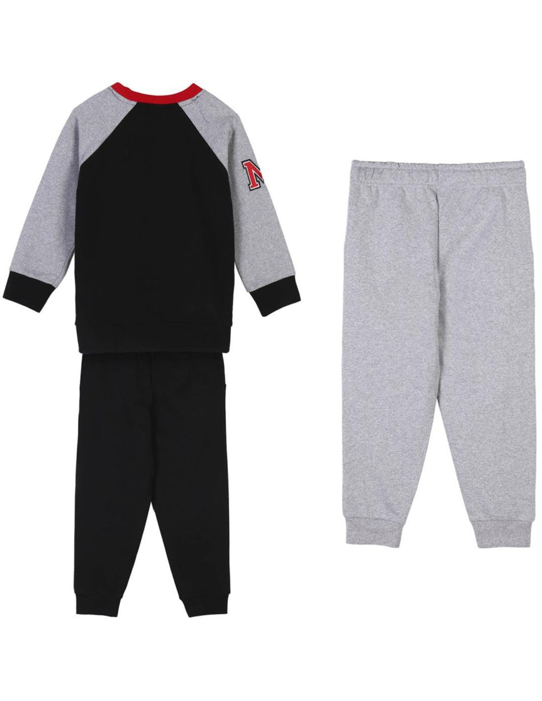 Tuta mickey 3pz una felpa + 2 pantaloni