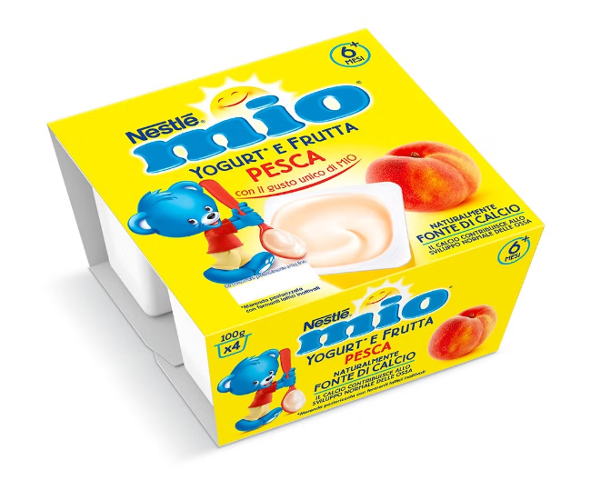 Mio Merenda latte fermentato Pesca 4x100gr