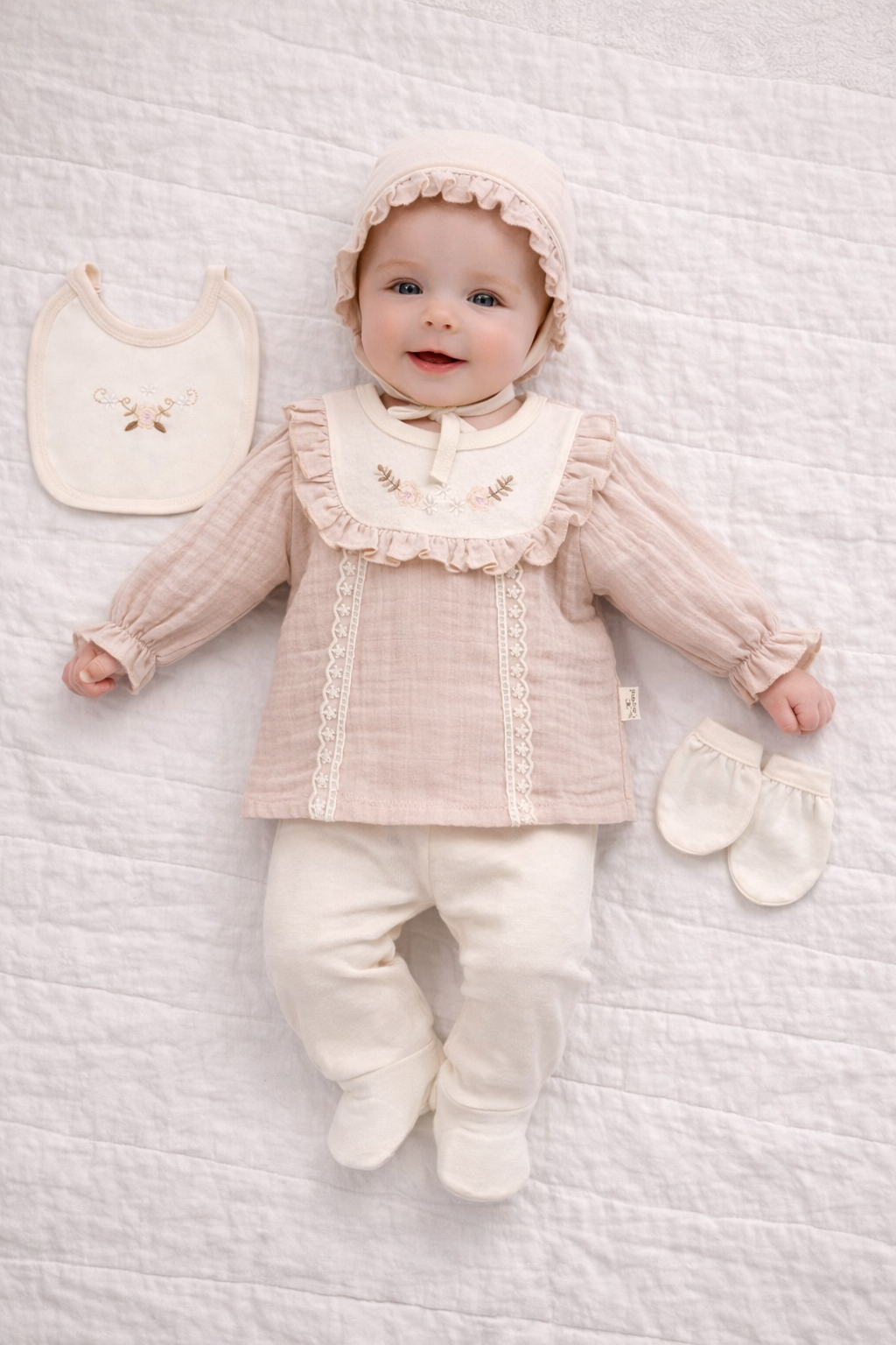 Completo Neonata Coordinato – Set Prima Nascita 100% cotone