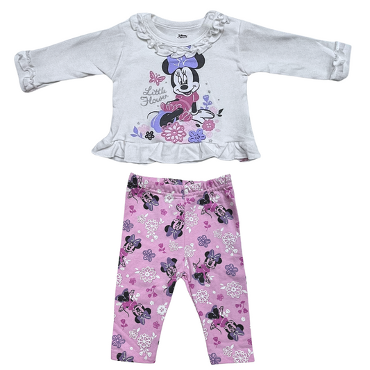 Completino minnie 2pz magliettina e pantaloni