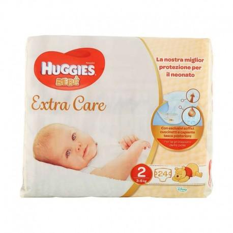 Pannolini Huggies Extra Care 2. (3-6 kg), 24 pz - Baby Shop Store