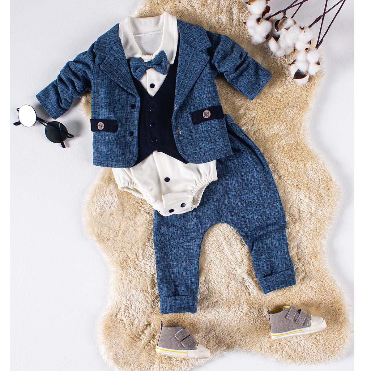 Conjunto Bebé 100 Algodón Azul