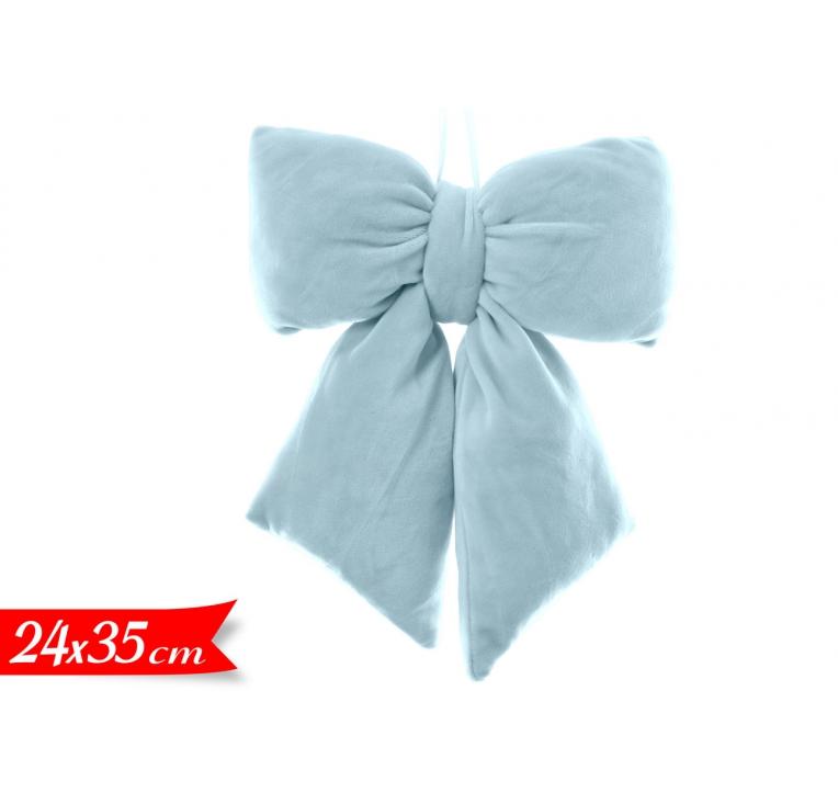 Pendaglio Fiocco in Velluto Celeste