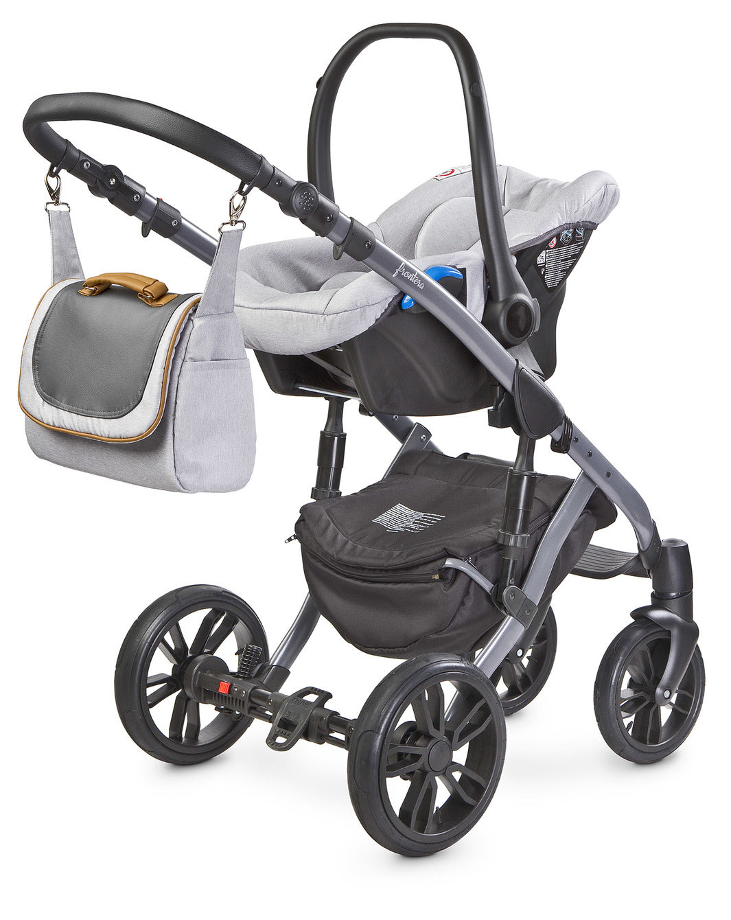 Trío ideal gris claro con bolso incluido