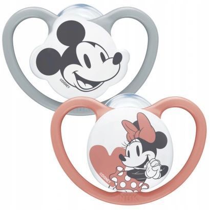 Ciucci Nuk disney  silicone   2PC  minnie-topolino