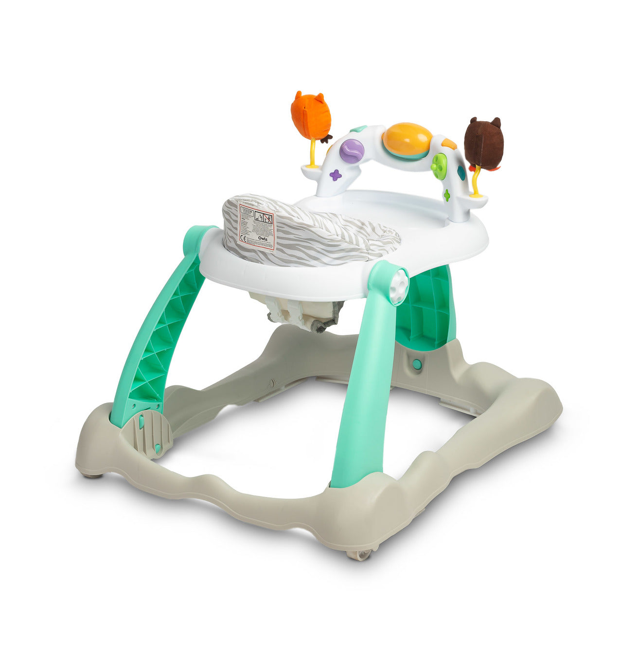 Girello OWLS Evolutivo con Giochi Sensoriali   Design Gufo 🦉