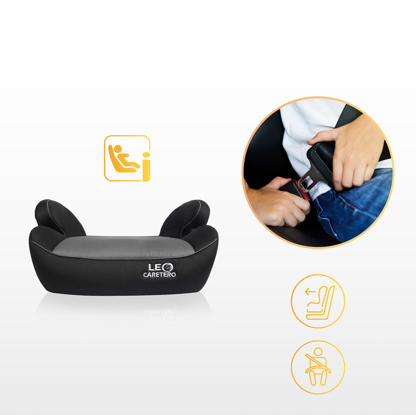 SELLA LEO I-SIZE MARRONE SCURO (125-150)