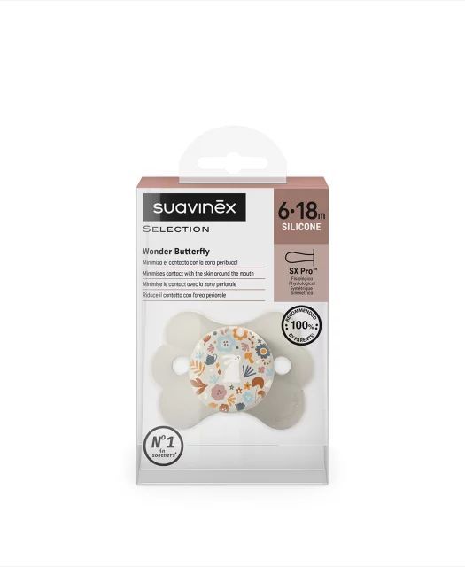 Ciuccio Suavinex Wonder Butterfly 6-18 Mesi – Silicone SX Pro™