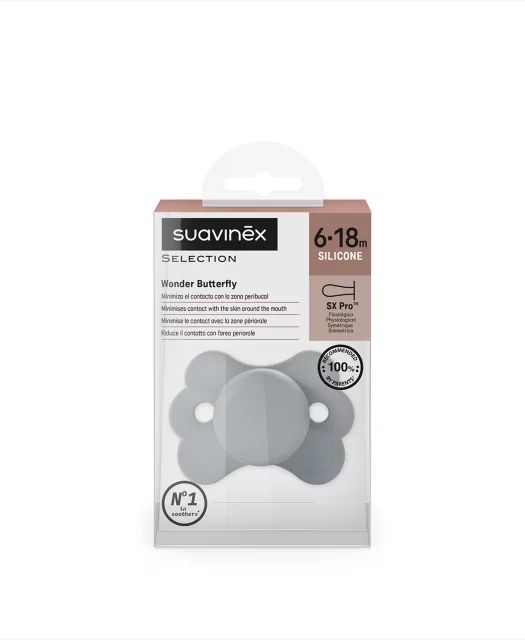 Ciuccio Suavinex Wonder Butterfly 6-18 Mesi – Silicone SX Pro™