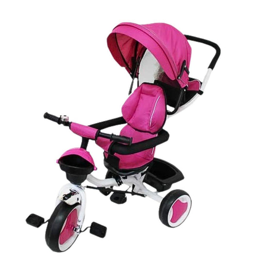 TRICICLO CON MANICO TRICYGO 2 IN 1 rosa - Baby Shop Store