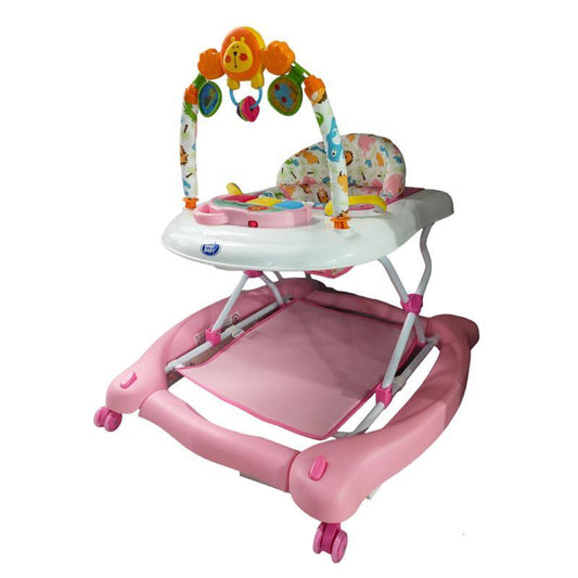 Girello pieghevole luci e suoni max 12kg rosa - Baby Shop Store