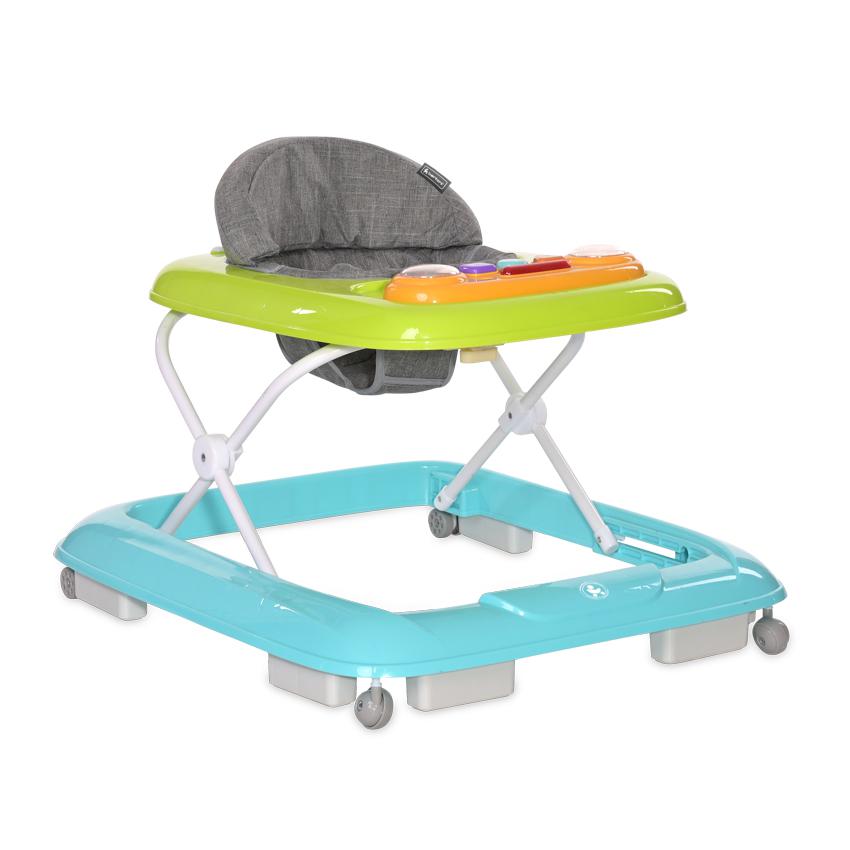 Girello Lorelli "take a Walk" verde e azzurro