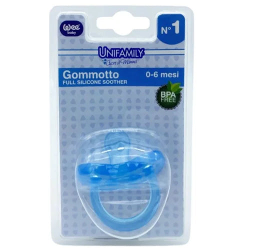Unifamily gommotto 0-6 mesi azzurro 1 pezzo- ciuccio per bambini