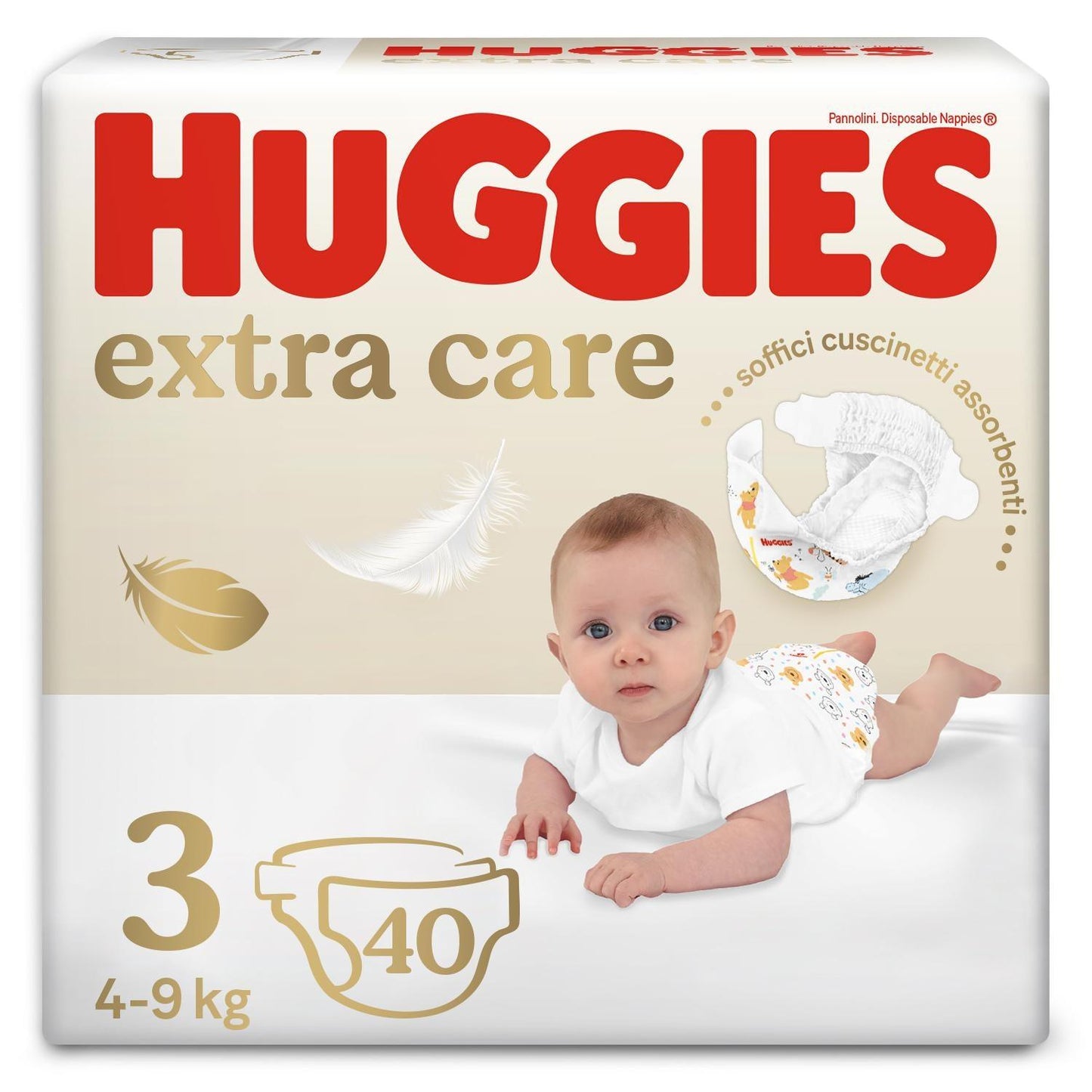 Pannolini Huggies Extra Care pacco doppio 3.,40 Pz - Baby Shop Store