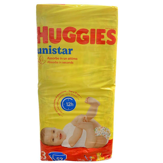 Pannolini Huggies Unistar pacco triplo 3., 52 pz - Baby Shop Store