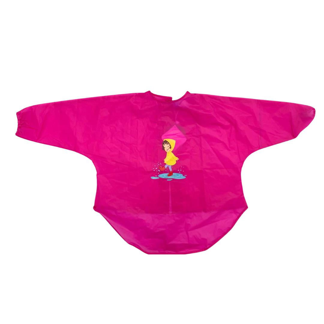 Impermeabile Bambina Rosa con Maniche Lunghe