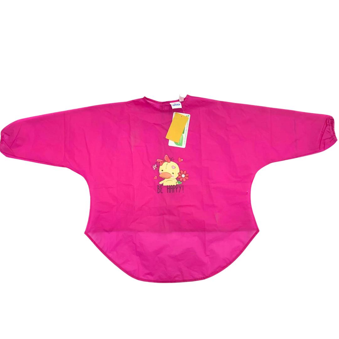 Impermeabile Bambina Rosa con Stampa Paperella