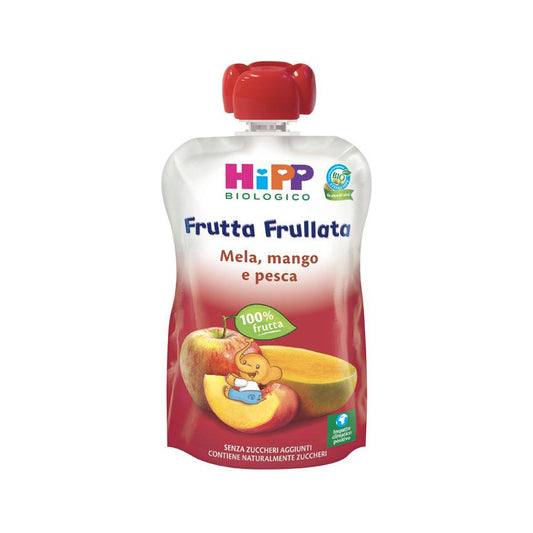 Frutta Frullata Mela, Pesca e Mango Hipp 90gr