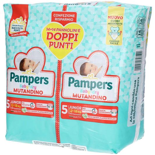 Pampers Baby Dry Mutandino 5. Junior 28 pannolini