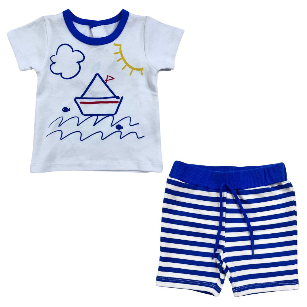 Completo Estivo Neonato FS Baby – Stile Nautico Bimbo