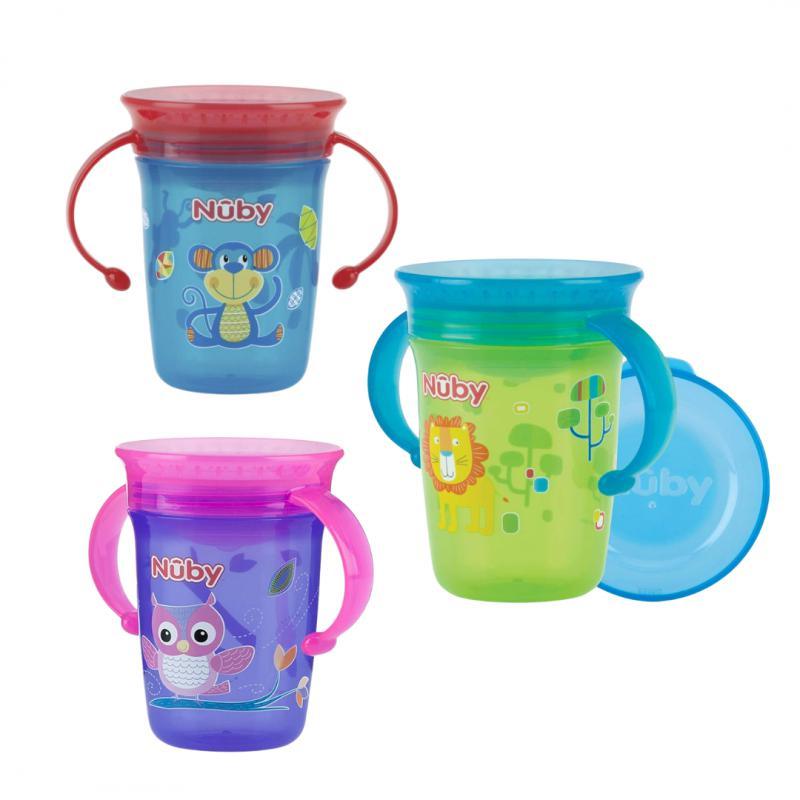 Nuby Tazza Wonder 360 con Manici 240ml antigoccia - Baby Shop Store